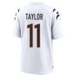 Trent Taylor 11 Cincinnati Bengals Super Bowl LVII Champions Men Game Jersey - White
