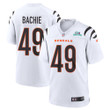 Joe Bachie 49 Cincinnati Bengals Super Bowl LVII Champions Men Game Jersey - White