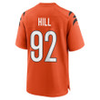 B.J. Hill 92 Cincinnati Bengals Super Bowl LVII Champions Men Alternate Game Jersey - Orange