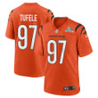 Jay Tufele 97 Cincinnati Bengals Super Bowl LVII Champions Men Alternate Game Jersey - Orange