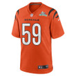 Akeem Davis-Gaither 59 Cincinnati Bengals Super Bowl LVII Champions Men Alternate Game Jersey - Orange