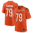 Jackson Carman 79 Cincinnati Bengals Super Bowl LVII Champions Men Alternate Game Jersey - Orange