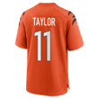 Trent Taylor 11 Cincinnati Bengals Super Bowl LVII Champions Men Alternate Game Jersey - Orange