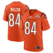 Mitchell Wilcox 84 Cincinnati Bengals Super Bowl LVII Champions Men Alternate Game Jersey - Orange