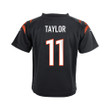 Trent Taylor 11 Cincinnati Bengals Super Bowl LVII Champions Youth Game Jersey - Black