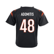 Cal Adomitis 48 Cincinnati Bengals Super Bowl LVII Champions Youth Game Jersey - Black