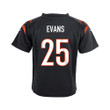 Chris Evans 25 Cincinnati Bengals Super Bowl LVII Champions Youth Game Jersey - Black