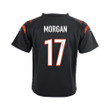 Stanley Morgan 17 Cincinnati Bengals Super Bowl LVII Champions Youth Game Jersey - Black