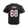 Josh Tupou 68 Cincinnati Bengals Super Bowl LVII Champions Youth Game Jersey - Black