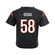 Joseph Ossai 58 Cincinnati Bengals Super Bowl LVII Champions Youth Game Jersey - Black