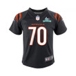 D'Ante Smith 70 Cincinnati Bengals Super Bowl LVII Champions Youth Game Jersey - Black