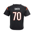 D'Ante Smith 70 Cincinnati Bengals Super Bowl LVII Champions Youth Game Jersey - Black