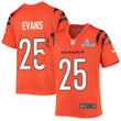 Chris Evans 25 Cincinnati Bengals Super Bowl LVII Champions Youth Alternate Game Jersey - Black