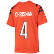 Drue Chrisman 4 Cincinnati Bengals Super Bowl LVII Champions Youth Alternate Game Jersey - Black
