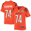 Max Scharping 74 Cincinnati Bengals Super Bowl LVII Champions Youth Alternate Game Jersey - Black