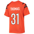 Michael Thomas 31 Cincinnati Bengals Super Bowl LVII Champions Youth Alternate Game Jersey - Black