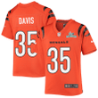 Jalen Davis 35 Cincinnati Bengals Super Bowl LVII Champions Youth Alternate Game Jersey - Black
