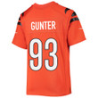 Jeff Gunter 93 Cincinnati Bengals Super Bowl LVII Champions Youth Alternate Game Jersey - Black