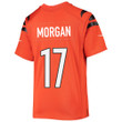 Stanley Morgan 17 Cincinnati Bengals Super Bowl LVII Champions Youth Alternate Game Jersey - Black
