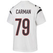 Jackson Carman 79 Cincinnati Bengals Super Bowl LVII Champions Youth Game Jersey - White