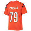 Jackson Carman 79 Cincinnati Bengals Super Bowl LVII Champions Youth Alternate Game Jersey - Black