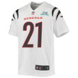 Mike Hilton 21 Cincinnati Bengals Super Bowl LVII Champions Youth Game Jersey - White