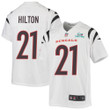 Mike Hilton 21 Cincinnati Bengals Super Bowl LVII Champions Youth Game Jersey - White