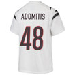 Cal Adomitis 48 Cincinnati Bengals Super Bowl LVII Champions Youth Game Jersey - White