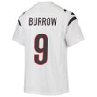 Joe Burrow 9 Cincinnati Bengals Super Bowl LVII Champions Youth Game Jersey - White