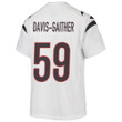 Akeem Davis-Gaither 59 Cincinnati Bengals Super Bowl LVII Champions Youth Game Jersey - White