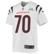 D'Ante Smith 70 Cincinnati Bengals Super Bowl LVII Champions Youth Game Jersey - White