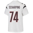Max Scharping 74 Cincinnati Bengals Super Bowl LVII Champions Youth Game Jersey - White