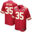 Jaylen Watson 35 Kansas City Chiefs Super Bowl LVII Champions Men Game Jersey - Red