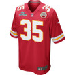 Jaylen Watson 35 Kansas City Chiefs Super Bowl LVII Champions Men Game Jersey - Red