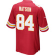 Justin Watson 84 Kansas City Chiefs Super Bowl LVII Champions Men Game Jersey - Red