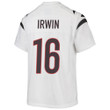 Trenton Irwin 16 Cincinnati Bengals Super Bowl LVII Champions Youth Game Jersey - White