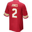 Ronald Jones 2 Kansas City Chiefs Super Bowl LVII Champions Men Game Jersey - Red