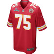 Darian Kinnard 75 Kansas City Chiefs Super Bowl LVII Champions Men Game Jersey - Red