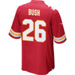 Deon Bush 26 Kansas City Chiefs Super Bowl LVII Champions Men Game Jersey - Red