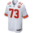 Nick Allegretti 73 Kansas City Chiefs Super Bowl LVII Champions Men Game Jersey - White
