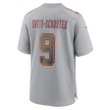 JuJu Smith-Schuster 9 Kansas City Chiefs Super Bowl LVII Patch Atmosphere Fashion Game Jersey - Gray