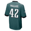 K'Von Wallace 42 Philadelphia Eagles Super Bowl LVII Champions Men Game Jersey - Midnight Green