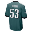 Christian Elliss 53 Philadelphia Eagles Super Bowl LVII Champions Men Game Jersey - Midnight Green