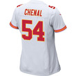Leo Chenal 54 Kansas City Chiefs Super Bowl LVII Champions Women Game Jersey - White