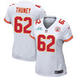 Joe Thuney 62 Kansas City Chiefs Super Bowl LVII Champions Women Game Jersey - White