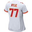 Andrew Wylie 77 Kansas City Chiefs Super Bowl LVII Champions Women Game Jersey - White