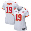 Kadarius Toney 19 Kansas City Chiefs Super Bowl LVII Champions Women Game Jersey - White