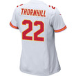 Juan Thornhill 22 Kansas City Chiefs Super Bowl LVII Champions Women Game Jersey - White