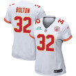 Nick Bolton 32 Kansas City Chiefs Super Bowl LVII Champions Women Game Jersey - White