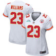 Joshua Williams 23 Kansas City Chiefs Super Bowl LVII Champions Women Game Jersey - White